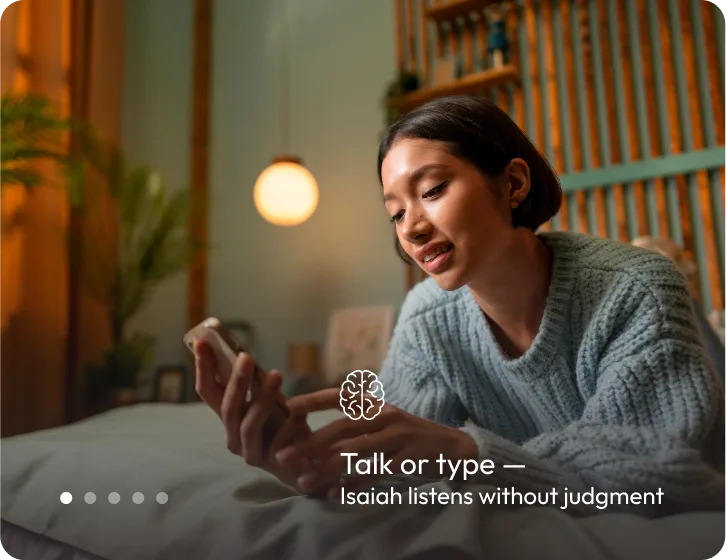 Talk or type: Isaiah listens without judgment